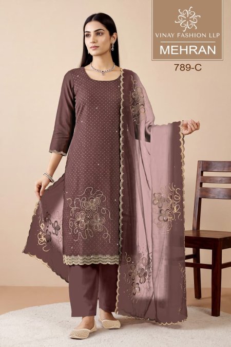 Mehran By Vinay Kuleesh Royal Crinkle Salwar Kameez 